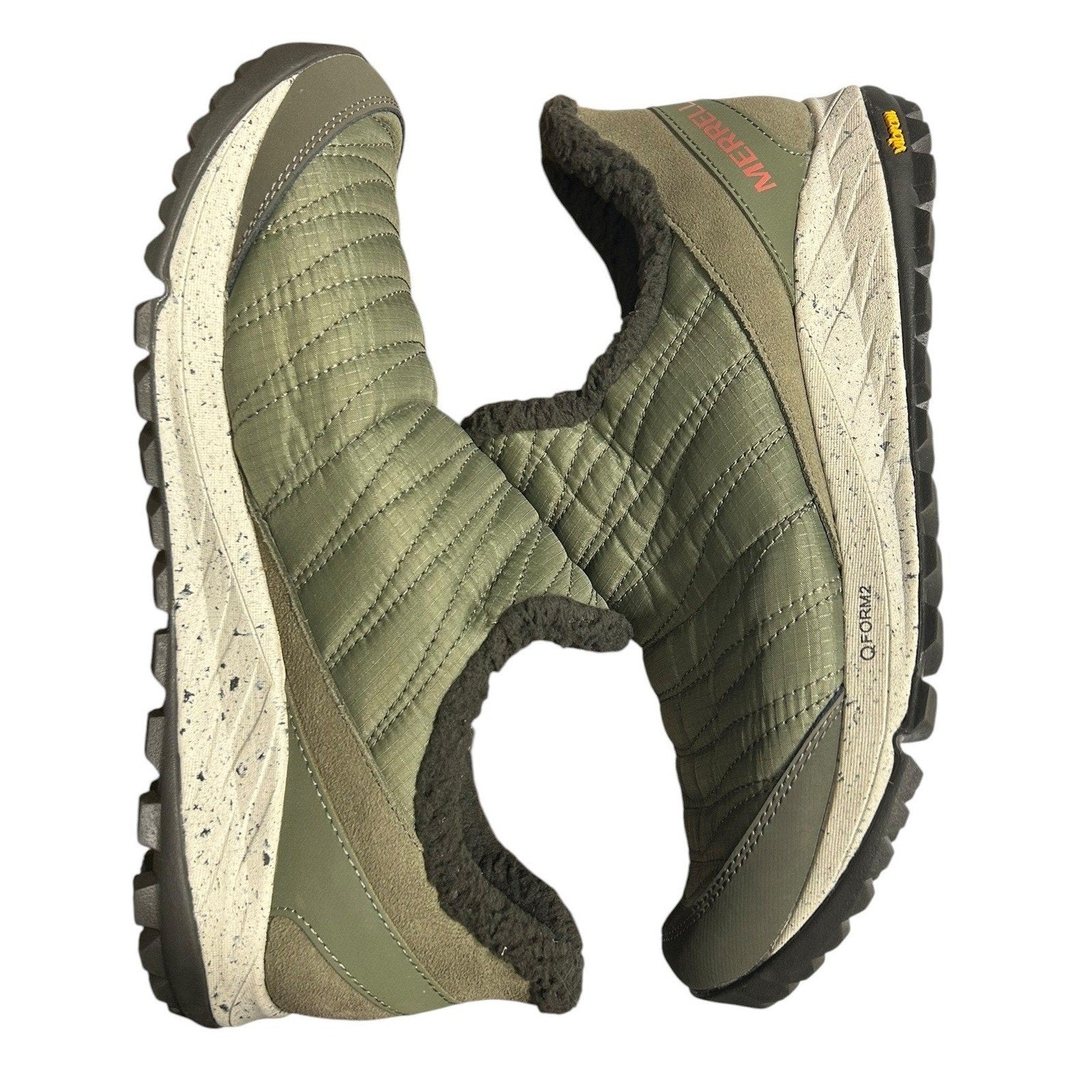 Merrell Bravada Cordwrap Womens 11 Olive Green Fleece Lined Vibram Shoes J066954