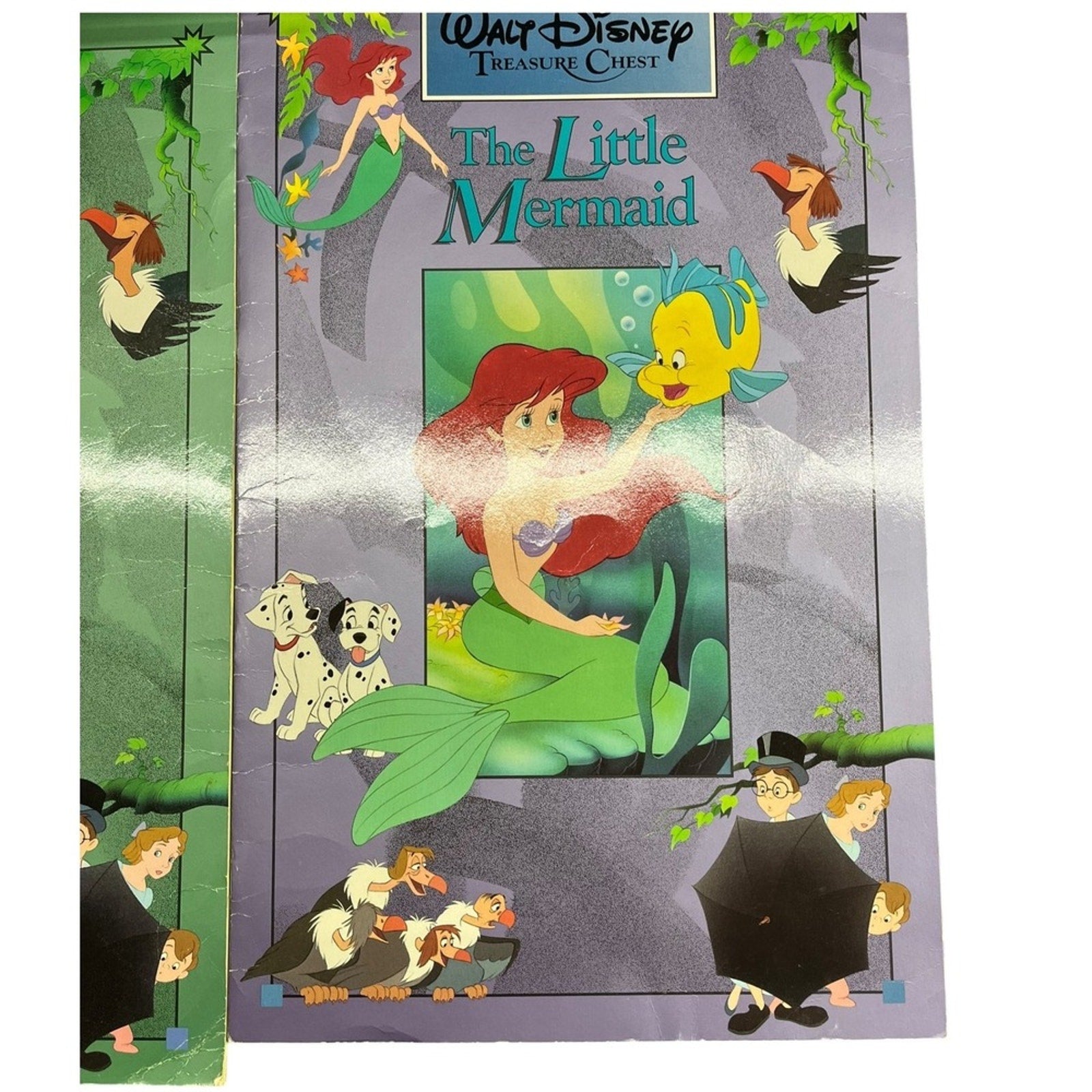 The Walt Disney Treasure Chest Set 5 Large Picture Books Vintage 1991