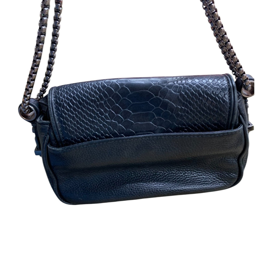 Dylan Kain Leather with Metal Chain Crossbody