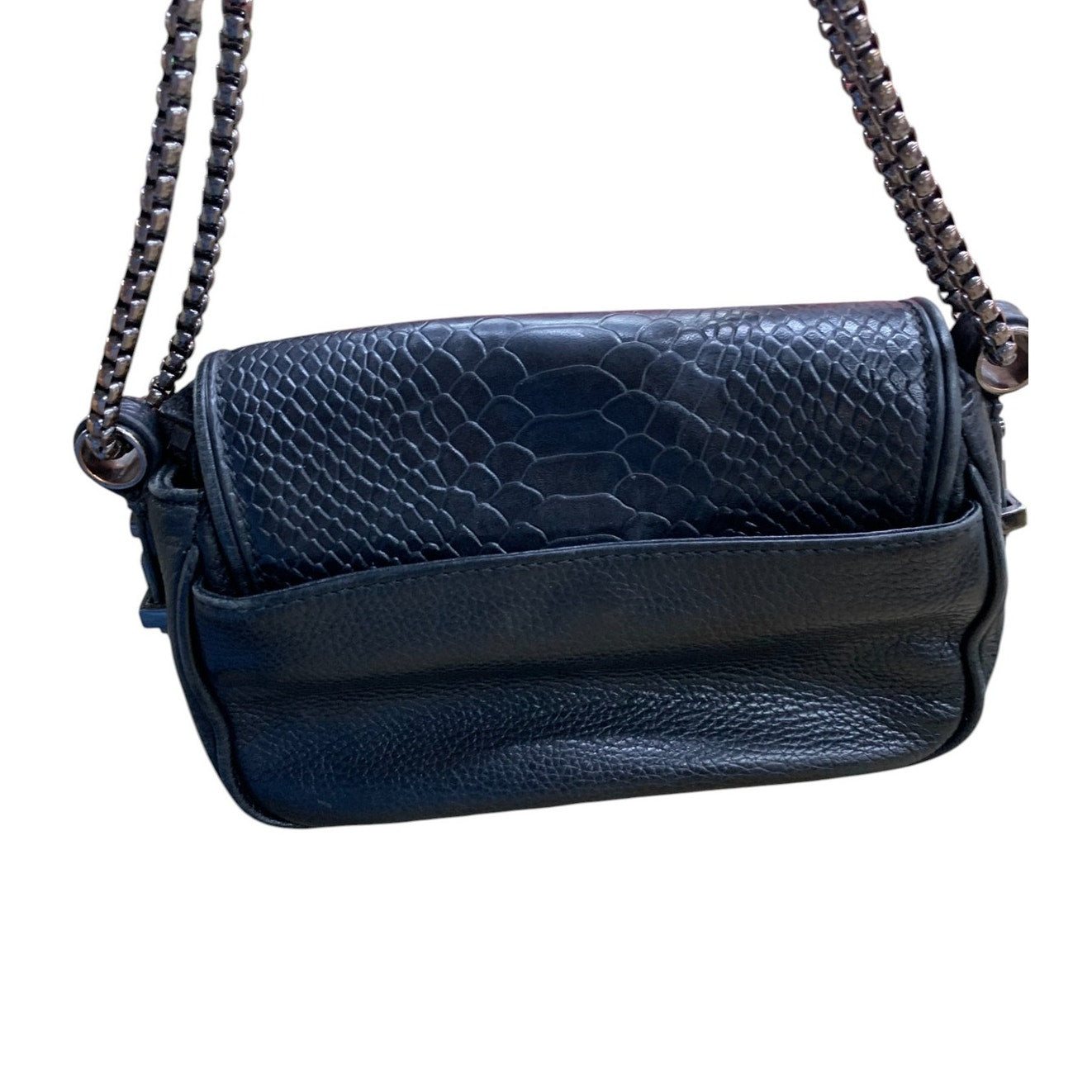 Dylan Kain Leather with Metal Chain Crossbody