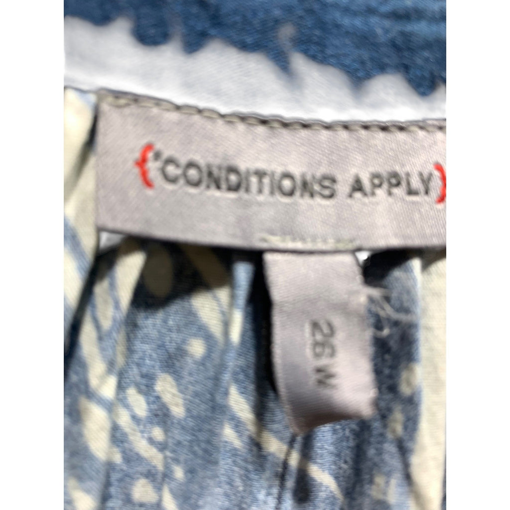 Conditions Apply Anthropologie Blue Shell Print Smocked Midi Dress 26W Plus NEW