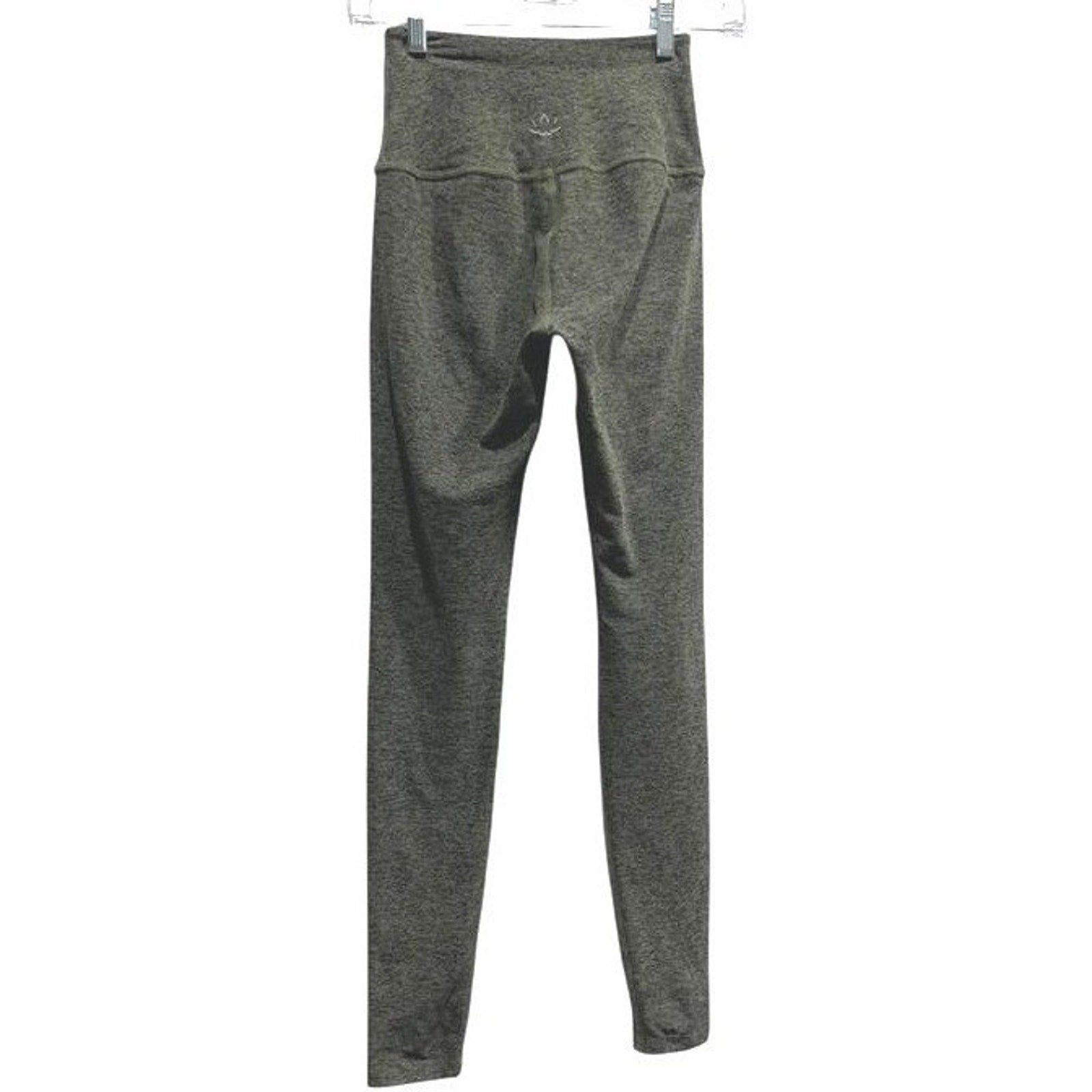 Beyond Yoga Womens High Waisted Space Dye Leggings Aviator Green Heathered Small