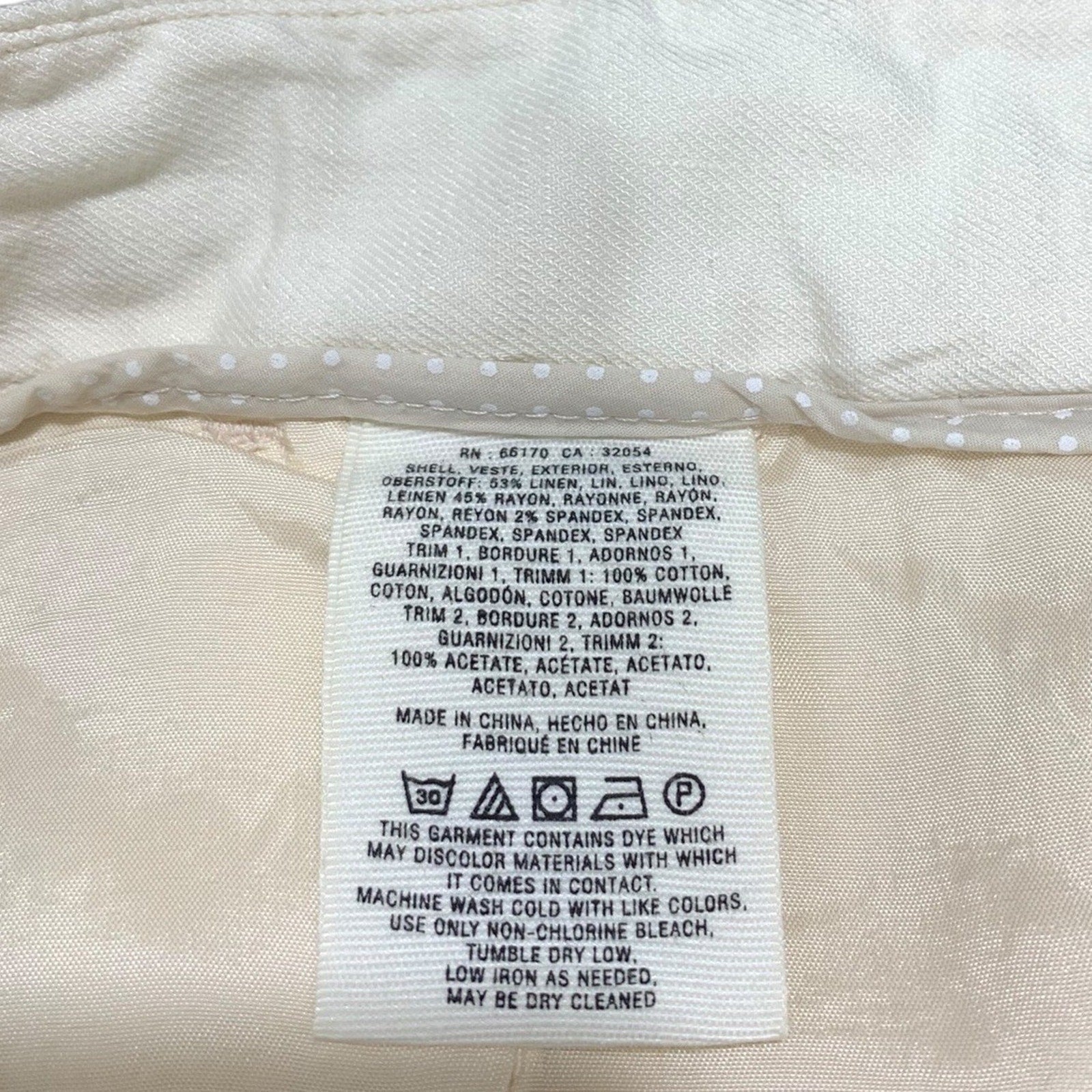 Pilcro and the Letterpress No 29 Cream Drawstring Tapered Pants Womens Size 29