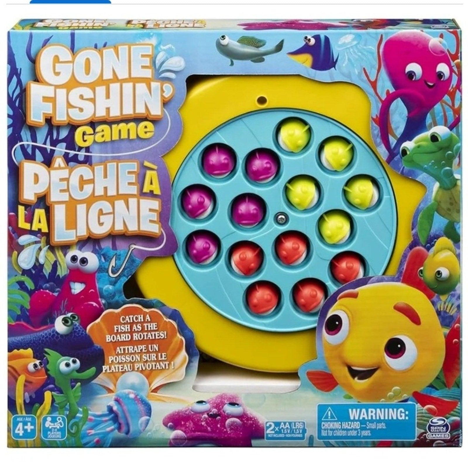 Gone Fishin Game A Peche A La Ligne Musical Spinning Fishing Board Toddler Toy