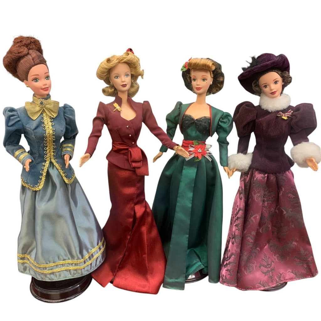 Barbie Collection holiday Hallmark Barbies Great Condition No Boxes