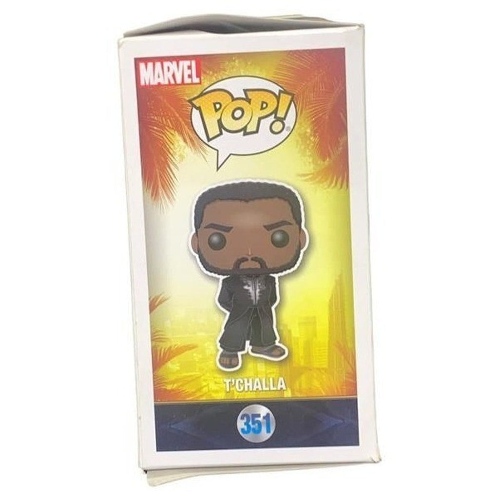 Funko Pop Marvel Black Panther T'Challa 351 Vinyl Bobble-Head Figure Box Damage