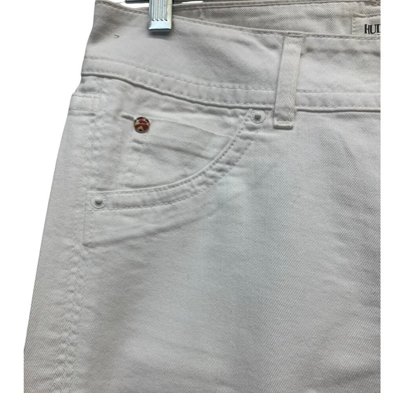 NWT HUDSON Signature Bootcut White SZ 29 Wide Leg