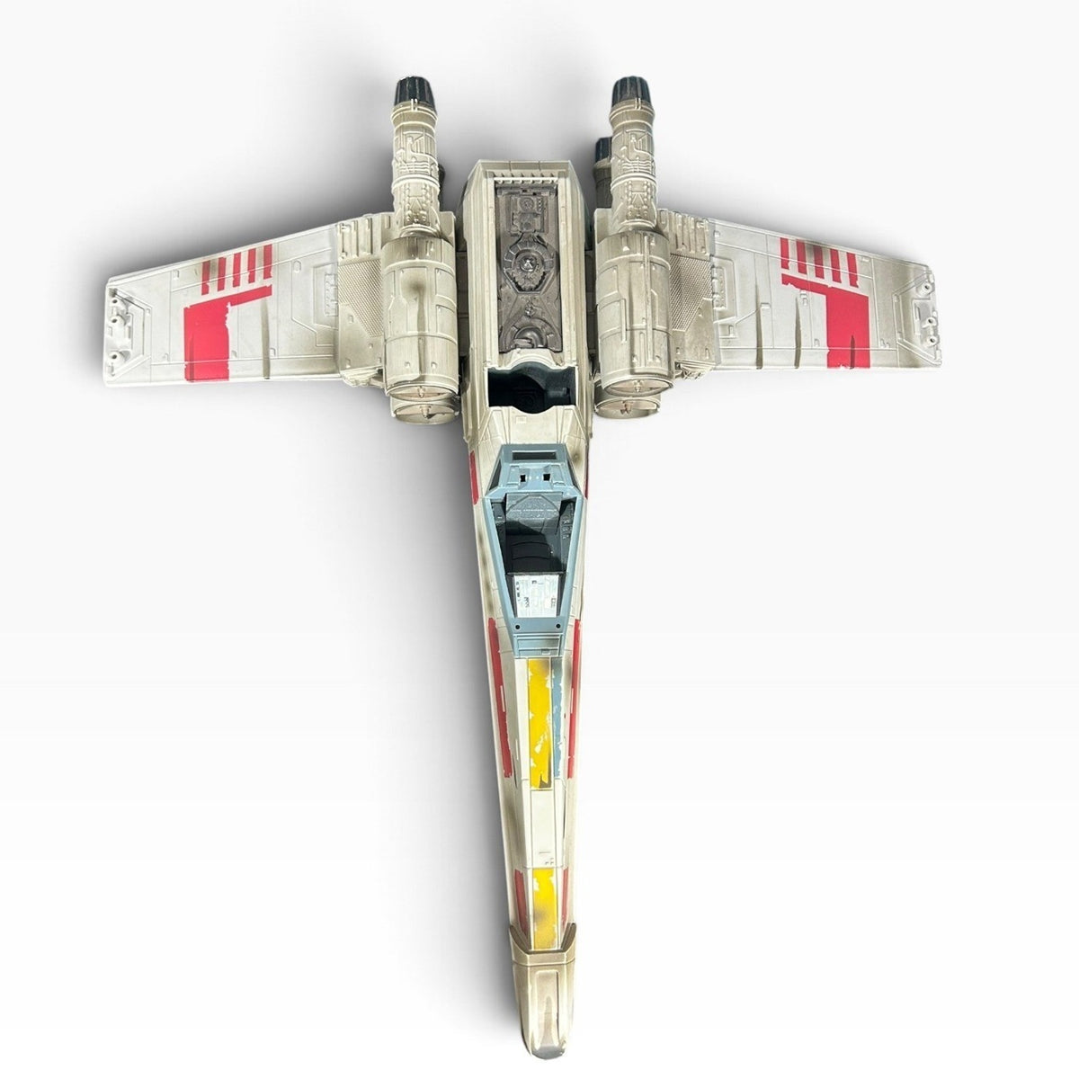 2002 Hasbro Star Wars Saga Series X-Wing Fighter Red Five Vehicle Incomplete