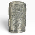 Vintage Peruvian Silver Cuff Bracelet Incan Inti Sun God Embossed 121g Patina