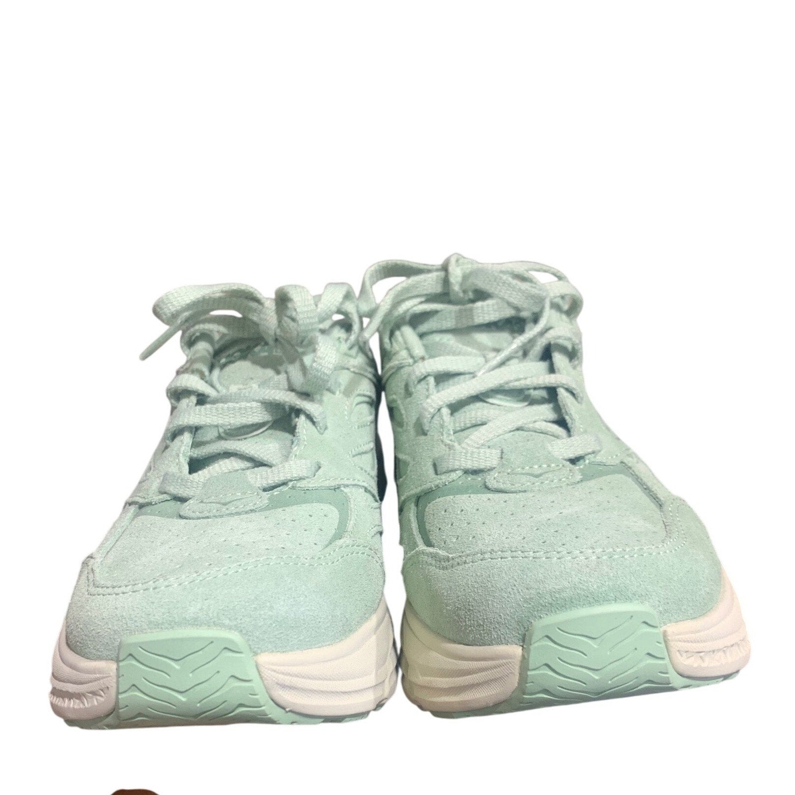 Hoka Clifton L Suede Women's Sneakers Walking Running Smoke Green US 8w US 7m