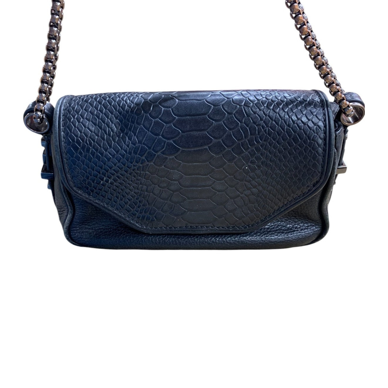 Dylan Kain Leather with Metal Chain Crossbody