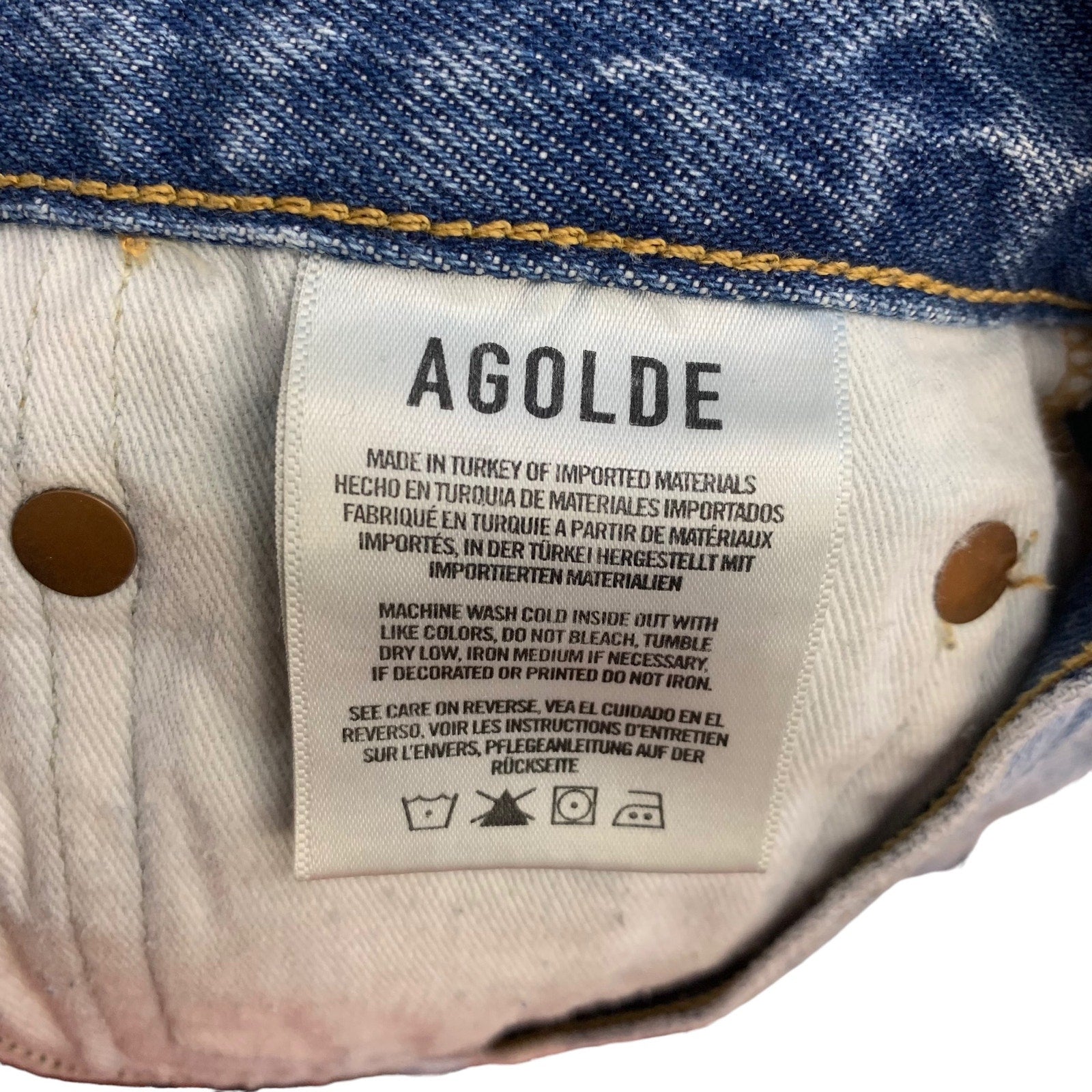 AGOLDE Parker Vintage Cut Off Short Swapmeet SZ XXS