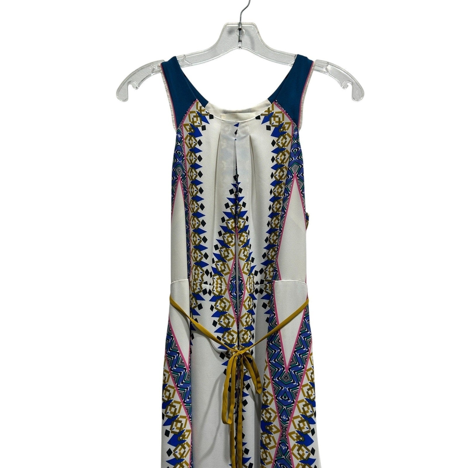 Maeve Anthropologie Tribal Print Sleeveless Maxi Dress Size 6 Boho coastal vacay