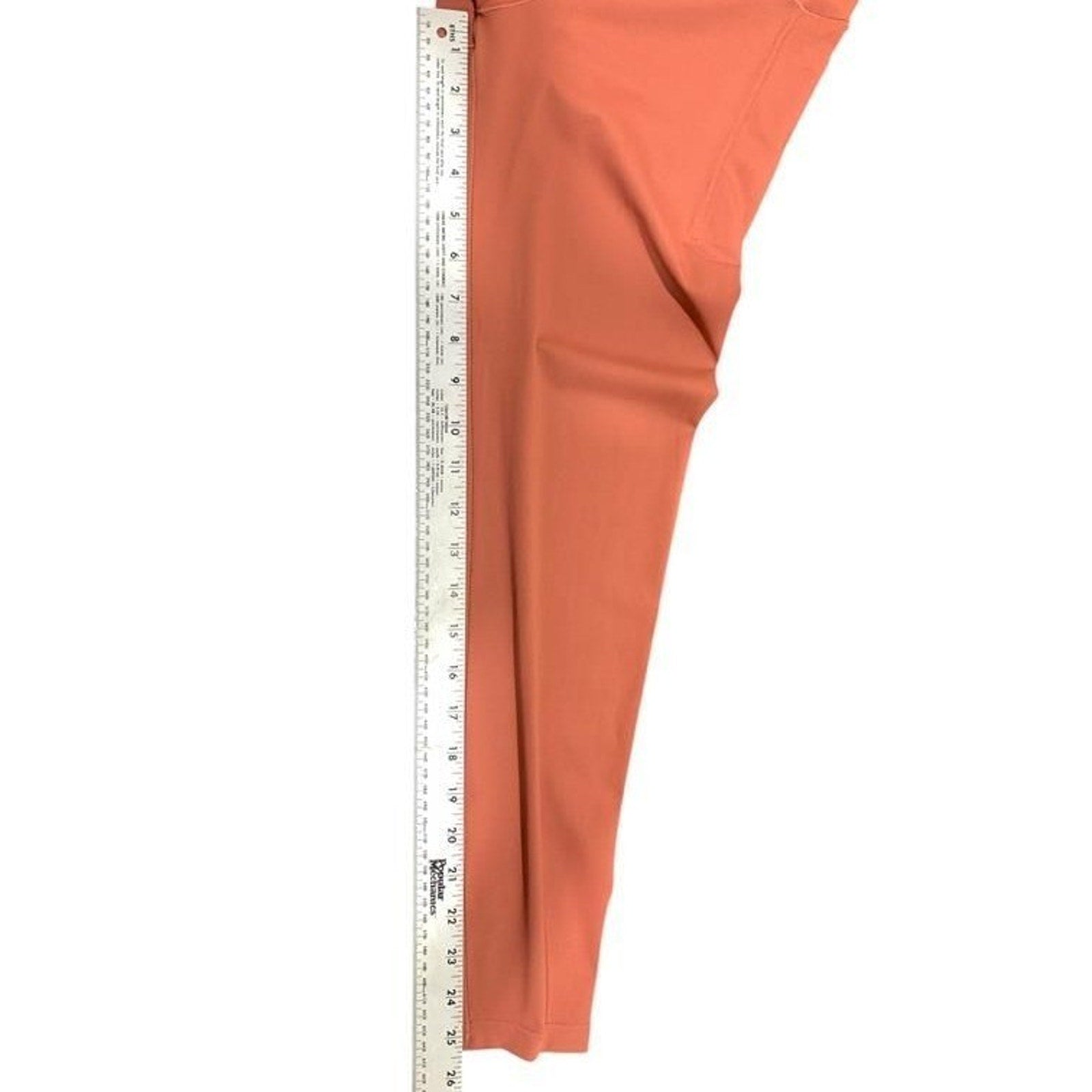 Soma 24/7 High Waist Leggings Terracotta Rust Orange Side Pockets Size M 804381