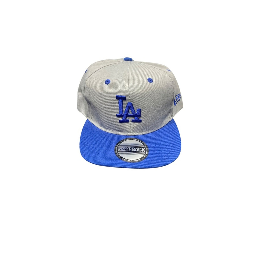LA Dodgers Hat Snapback Gray Blue Baseball Cap