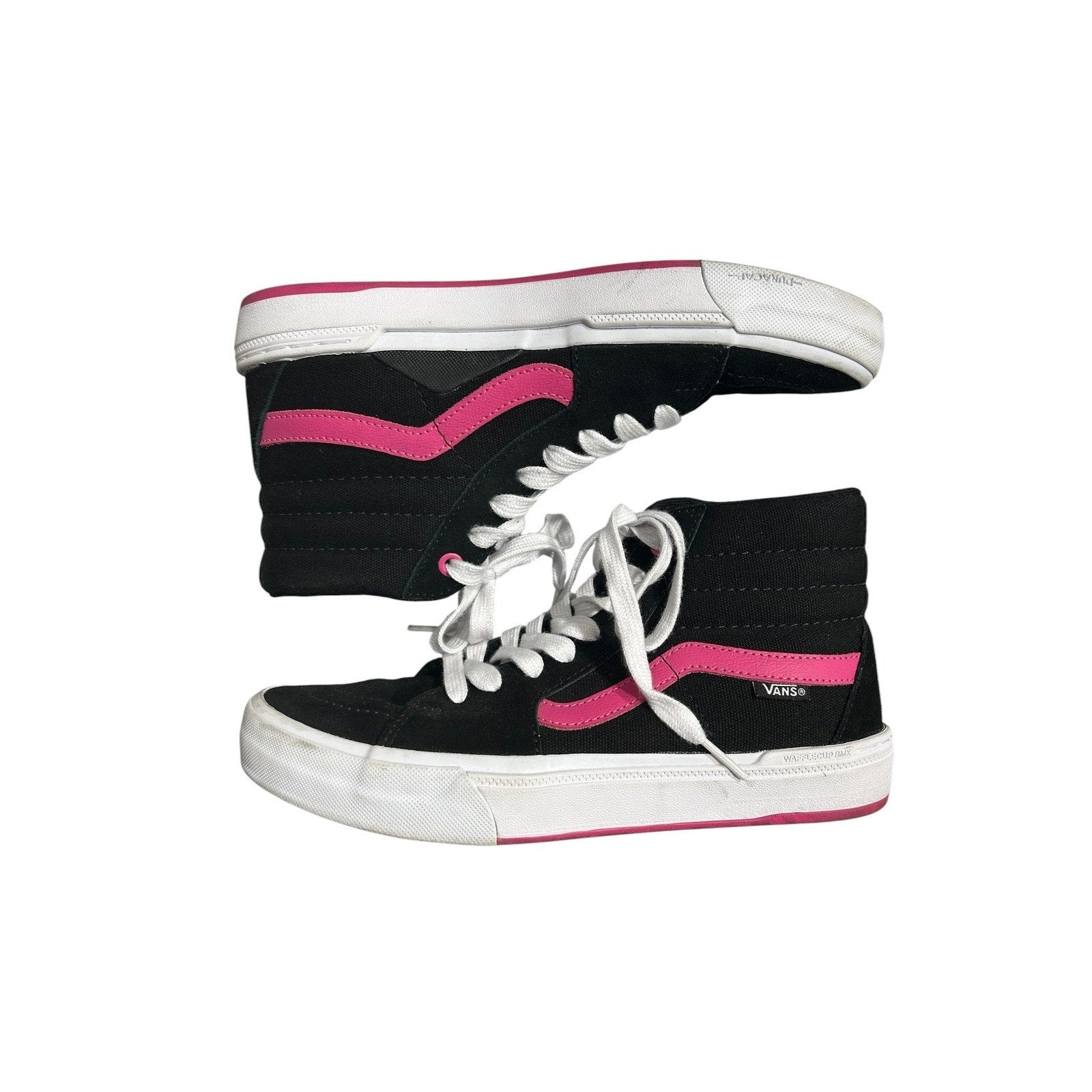 Vans Sk8-Hi BMX Black Pink High Top Sneakers Mens 6.5 Womens 8 emo skater casual