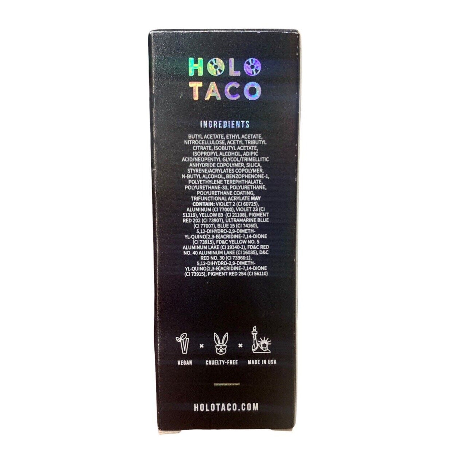 Holo Taco OG Holoday Polish Midnight Spark .4 Oz New In Box