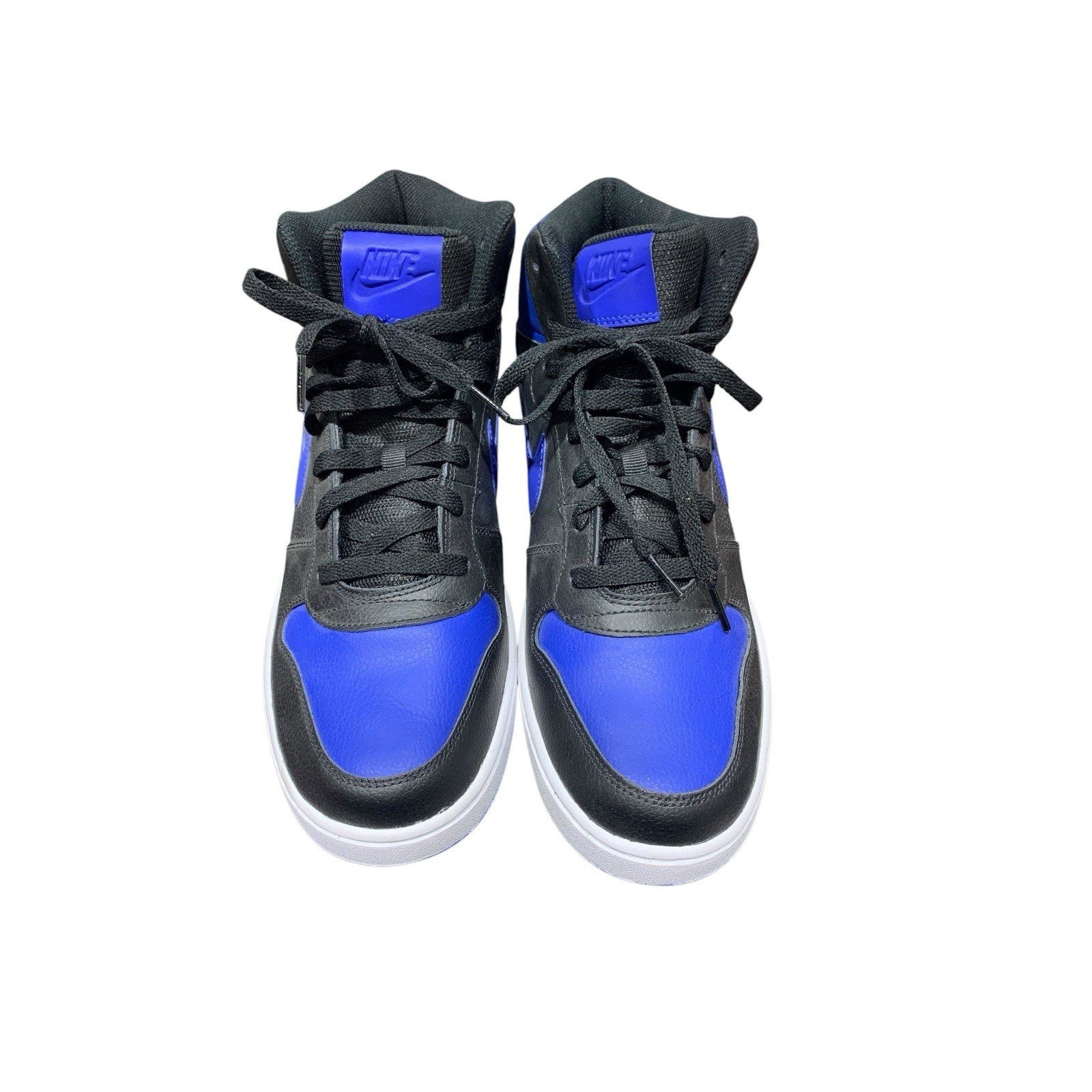 Nike Men's Ebernon Mid Sneaker Shoes Black Game Royal White Size 11 AQ1773 001