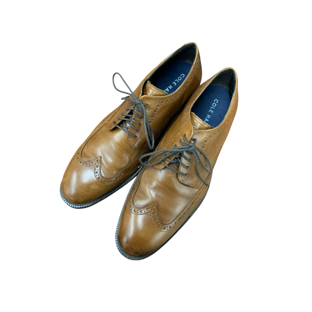 Cole Haan Modern Essentials Wingtip Oxfords SIZE 11 Brown British Tan