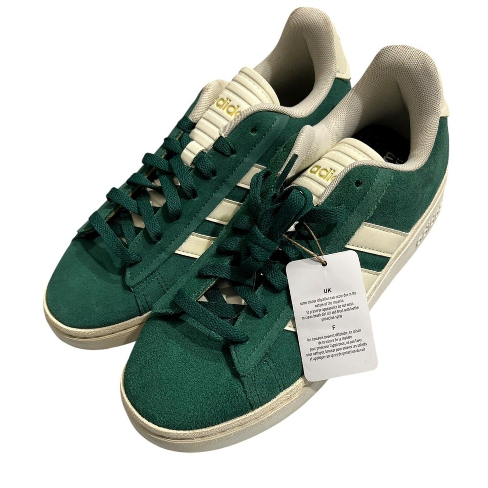 Adidas Grand Court TD Lifestyle Court Casual Green Suede Shoes ID8853 Womens 8