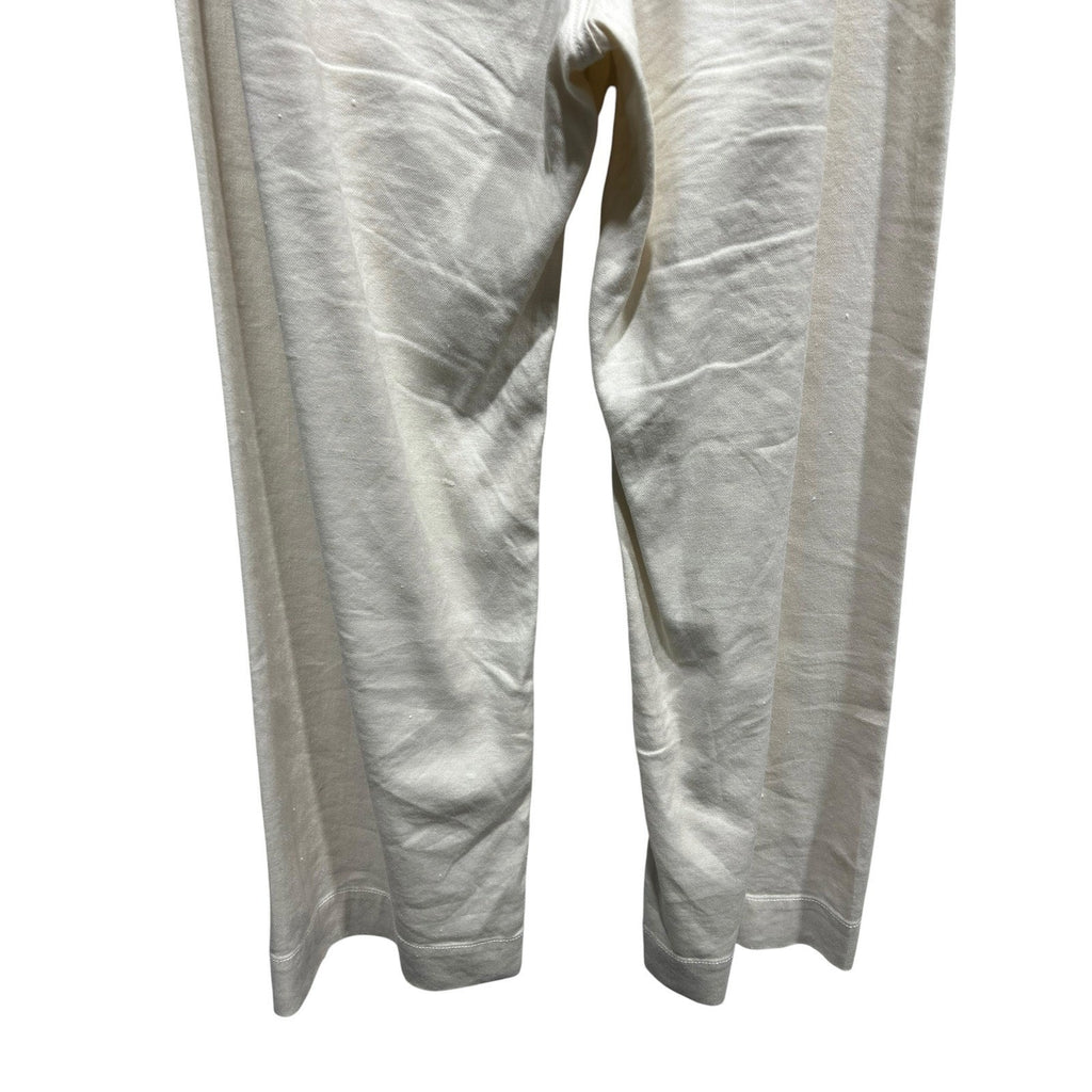 Maeve Anthropologie The Colette Cream Wide Leg Cropped Pants Size 27 High Rise