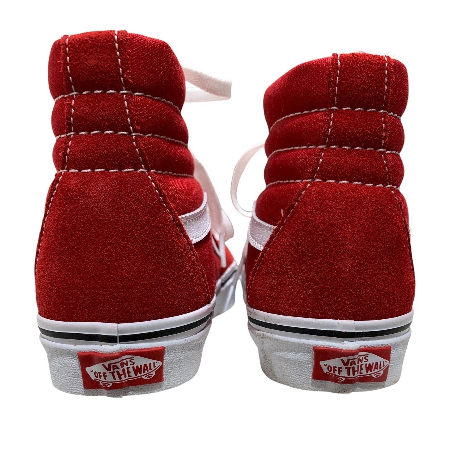 Vans Sk8-Hi Racing Red True White High Top Sneakers Mens 4 Womens 5.5