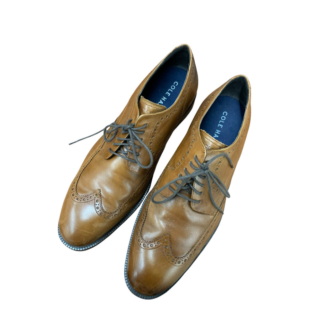 Cole Haan Modern Essentials Wingtip Oxfords SIZE 11 Brown British Tan