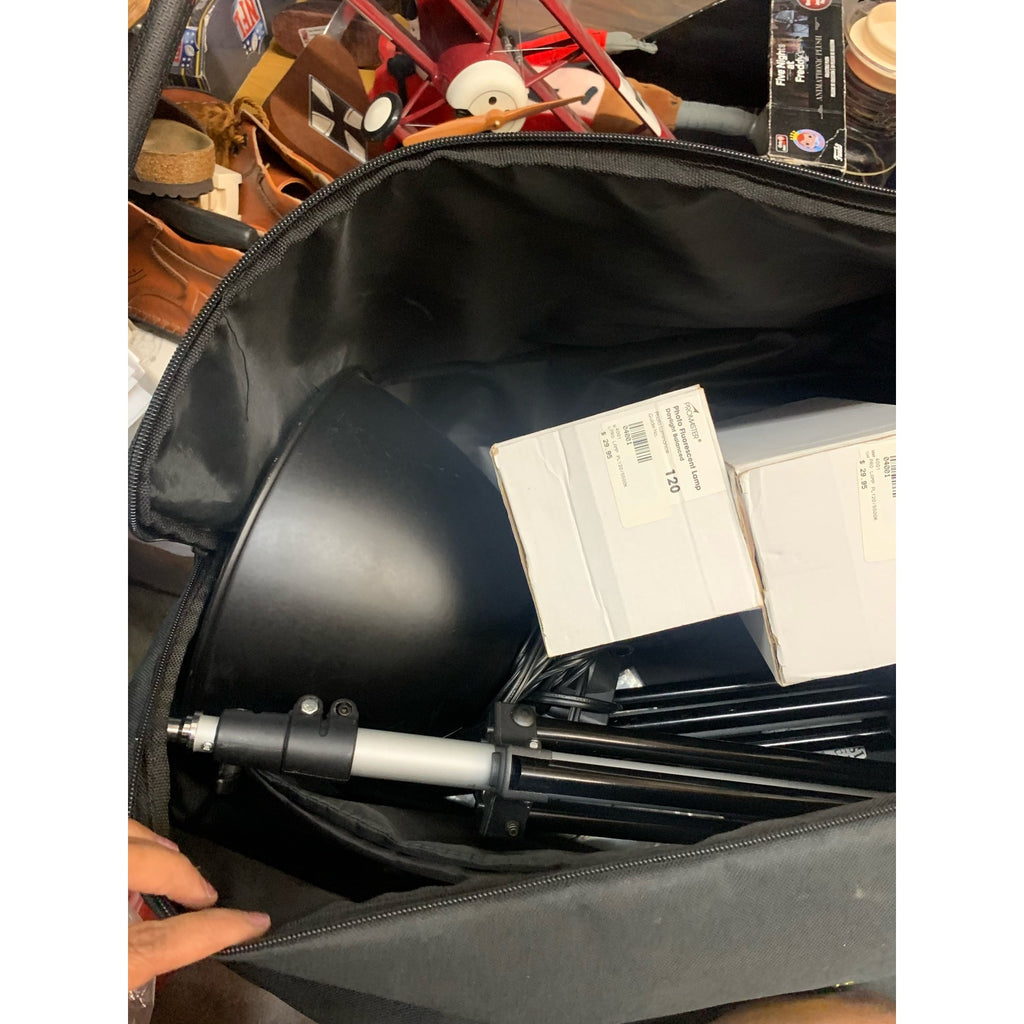 Promaster Lighting Lamps, light bulbs, tripods and bag