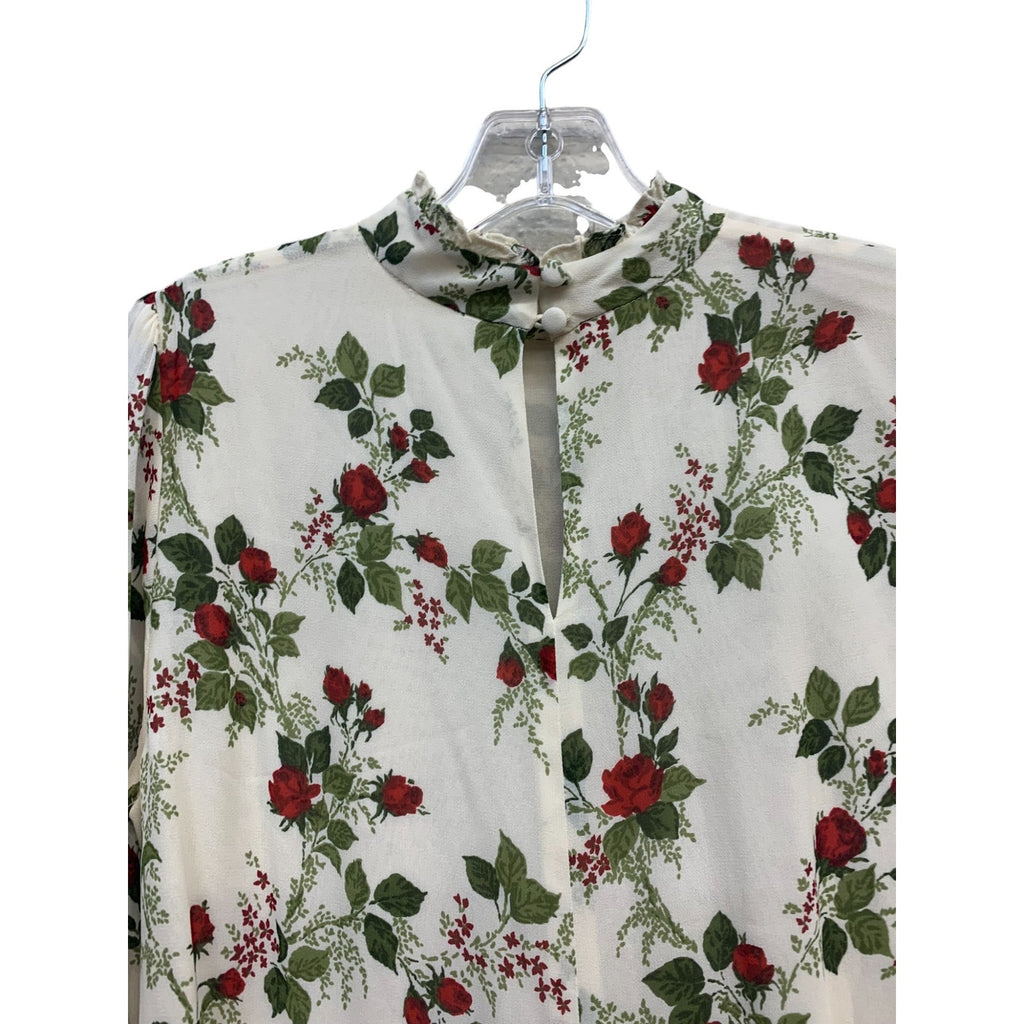 REFORMATION Jourdan Dress Ivory/Floral SZ Small BabyDoll