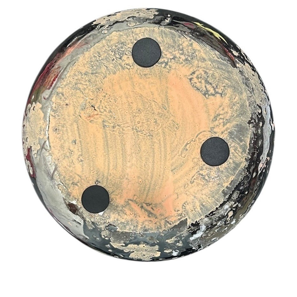 Anthropologie Metallic Crackle Herb Plant Pot