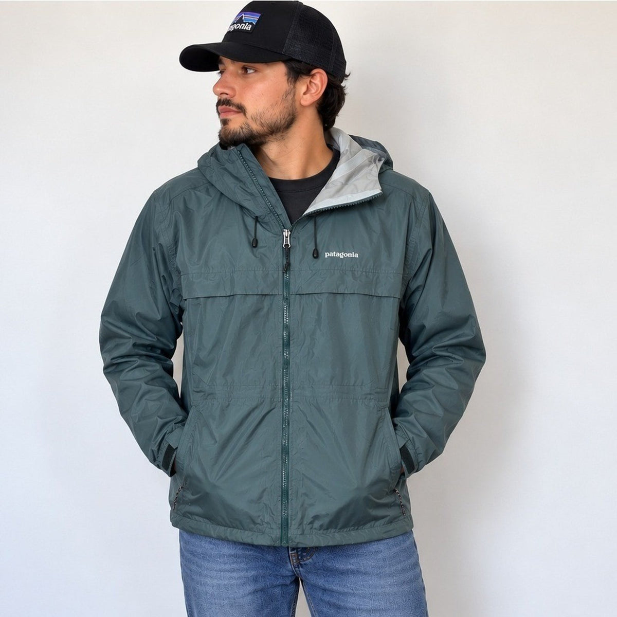 Patagonia Torrentshell 3L Rain Jacket Nouveau Green Mens XS Waterproof Shell