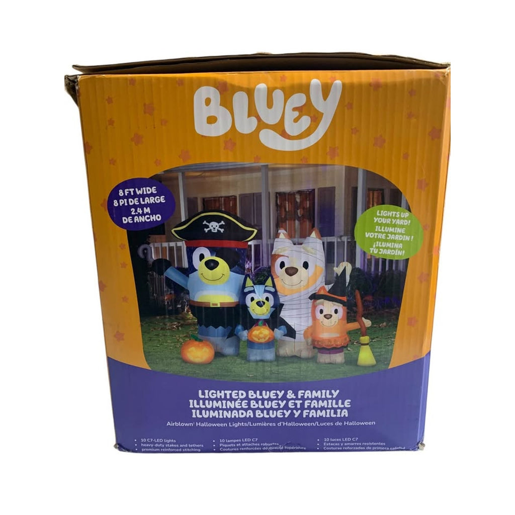 Bluey Halloween yard blow up lighted bluey family