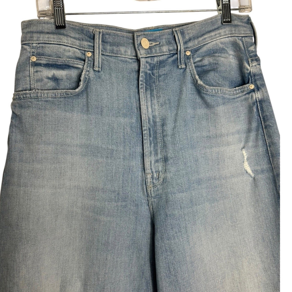 MOTHER High Waisted Tunnel Vision Sneak Jeans Sippin Sweet Tea Light Wash 29