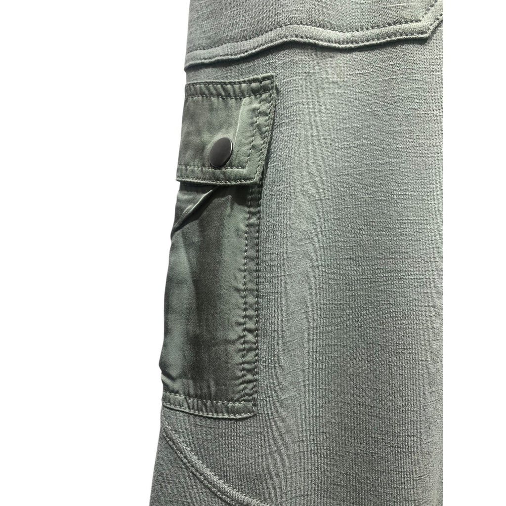 Daily Practice Anthropologie Green Cargo Wide Leg Knit Pants XS New with Tags