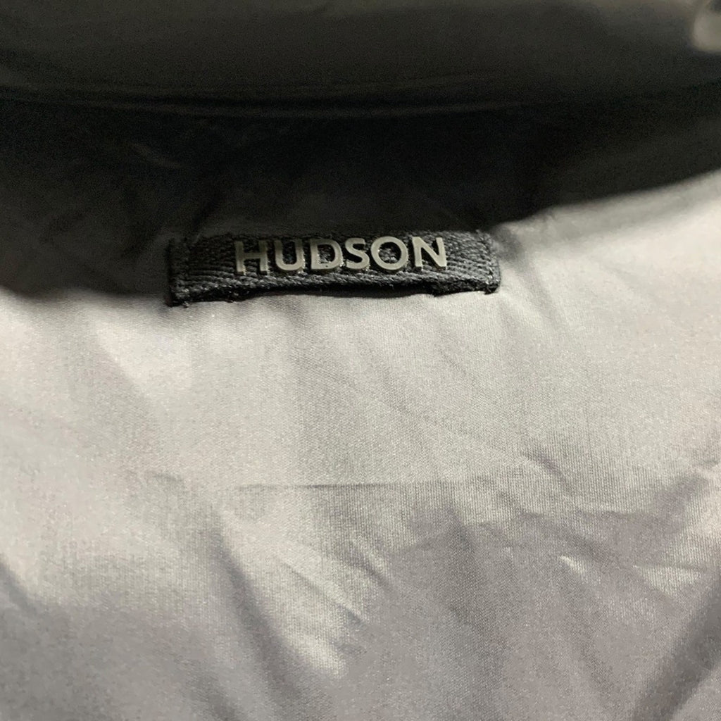 HUDSON Black Puffer Jacket Stand Collar Full Zip Women's Size Medium