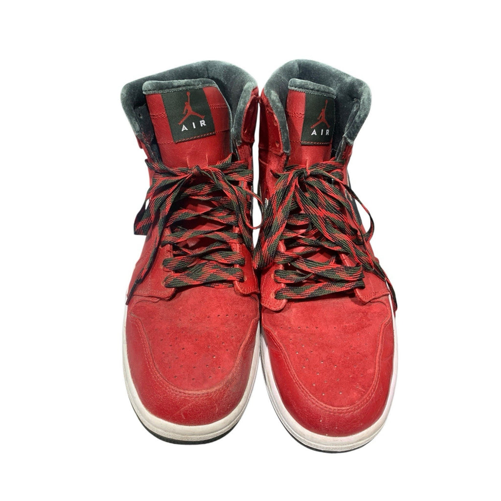 AIR Jordan 1 Retro hightop RED and FOREST GREEN sz 11.5