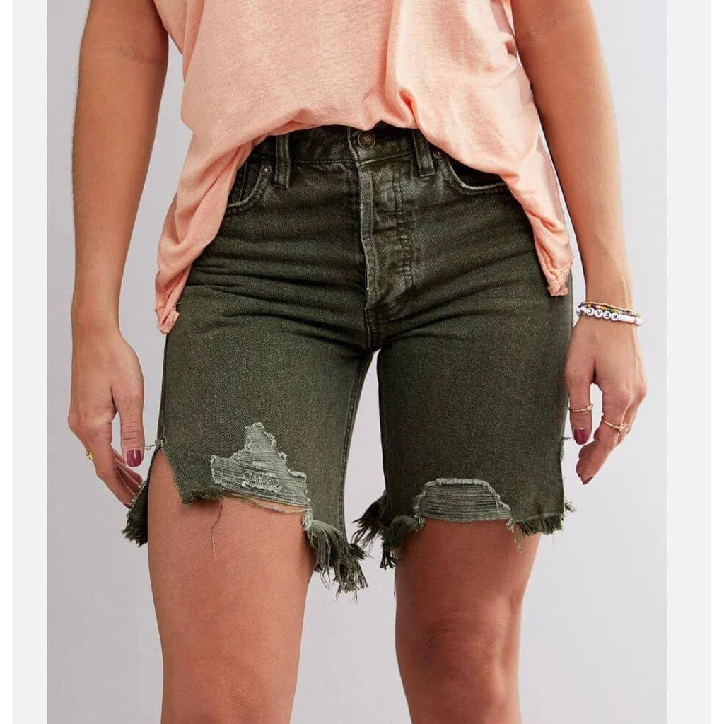 Free People x We The Free Sequoia Distressed Shorts SZ 25