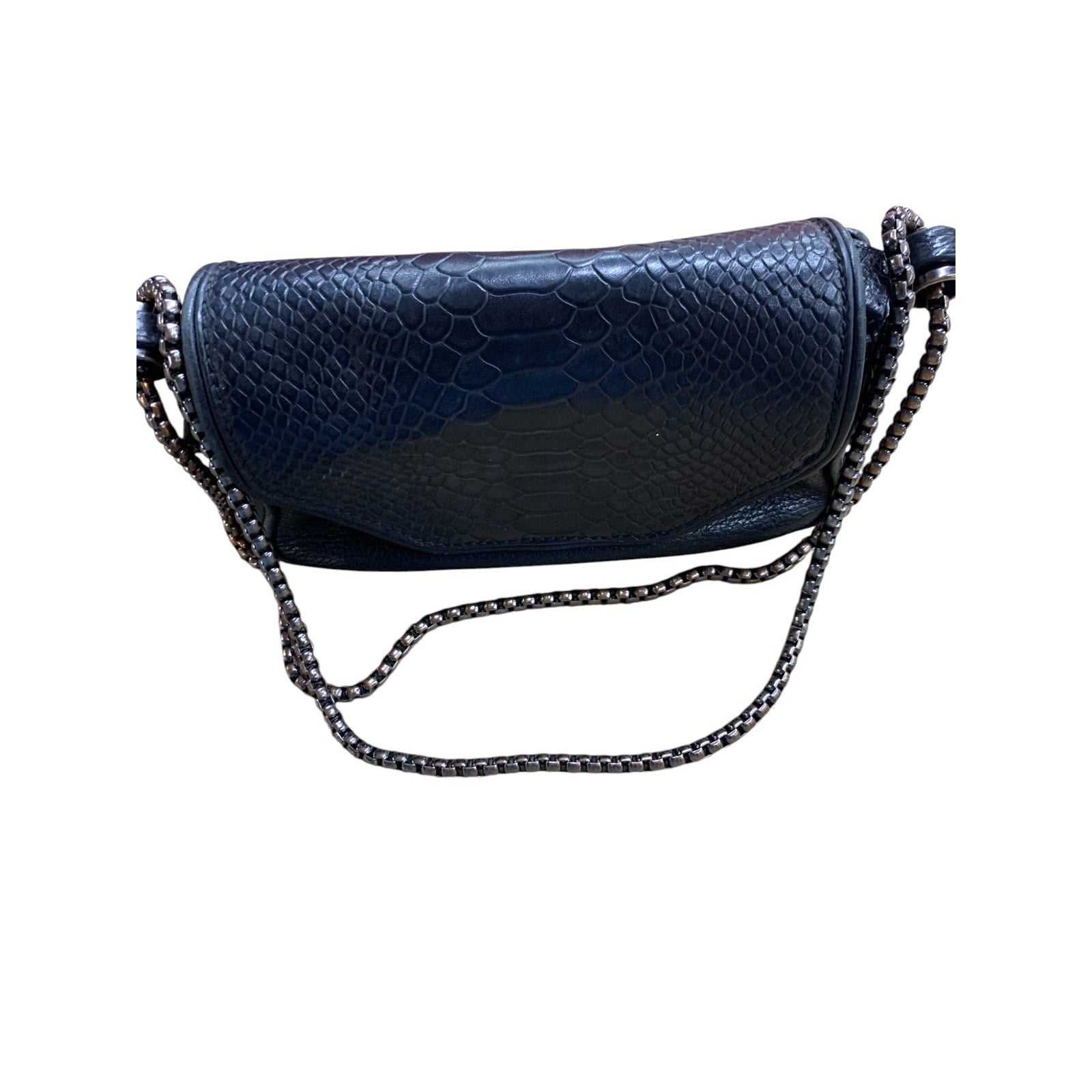 Dylan Kain Leather with Metal Chain Crossbody
