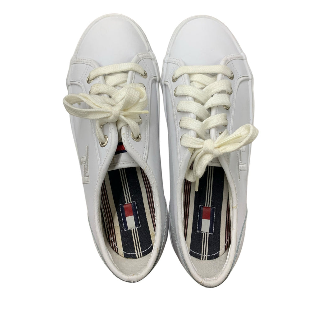 NWOT Tommy Hilfiger Court platform leather sneakers sz 7