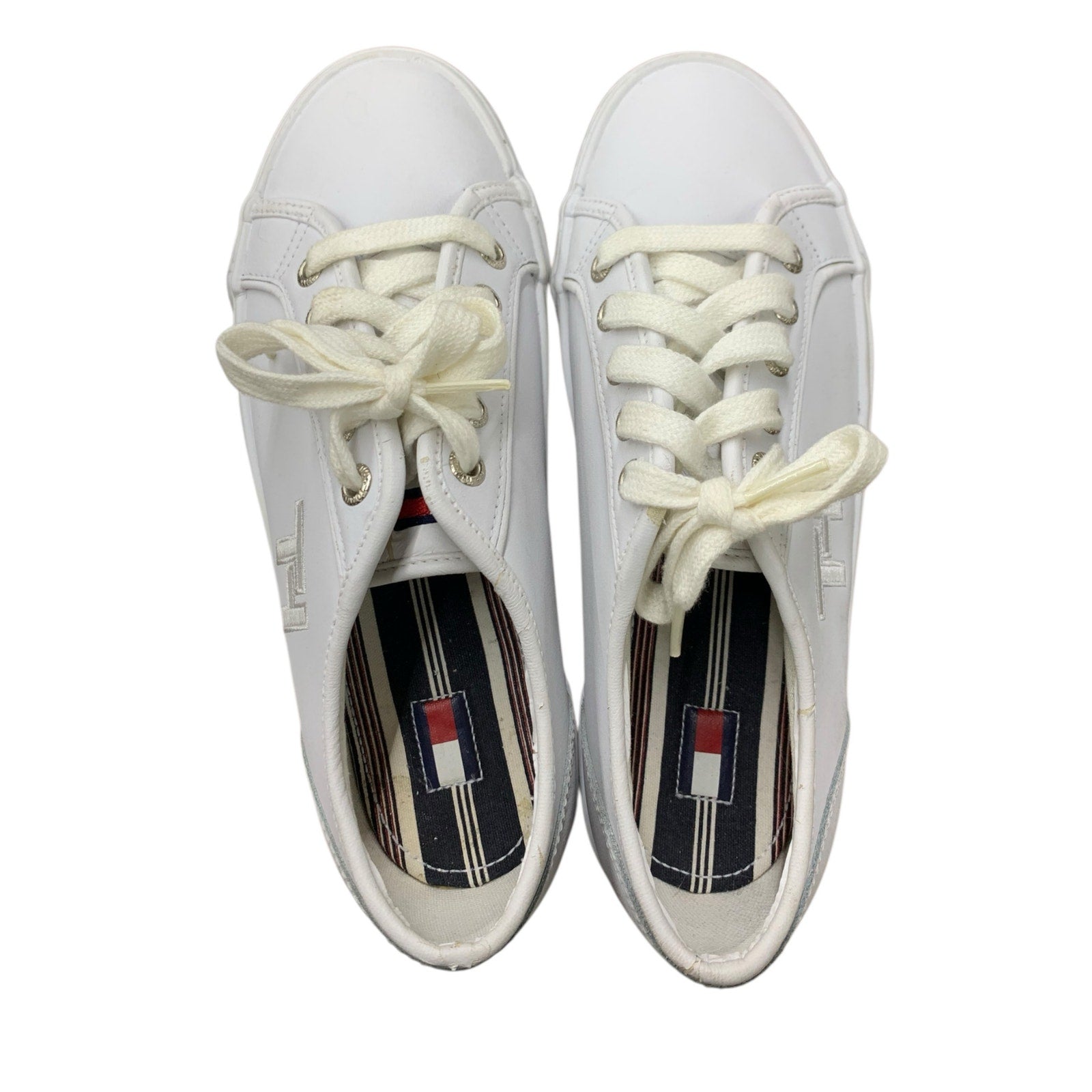NWOT Tommy Hilfiger Court platform leather sneakers sz 7