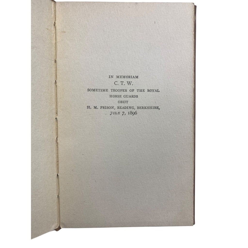 The Ballad of Reading Gaol Oscar Wilde 1896 Poem H M Prison
