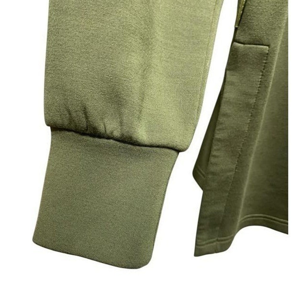 Varley Freya Sweat Olive Green DoubleSoft Cowl Neck Drawstring Pullover Small