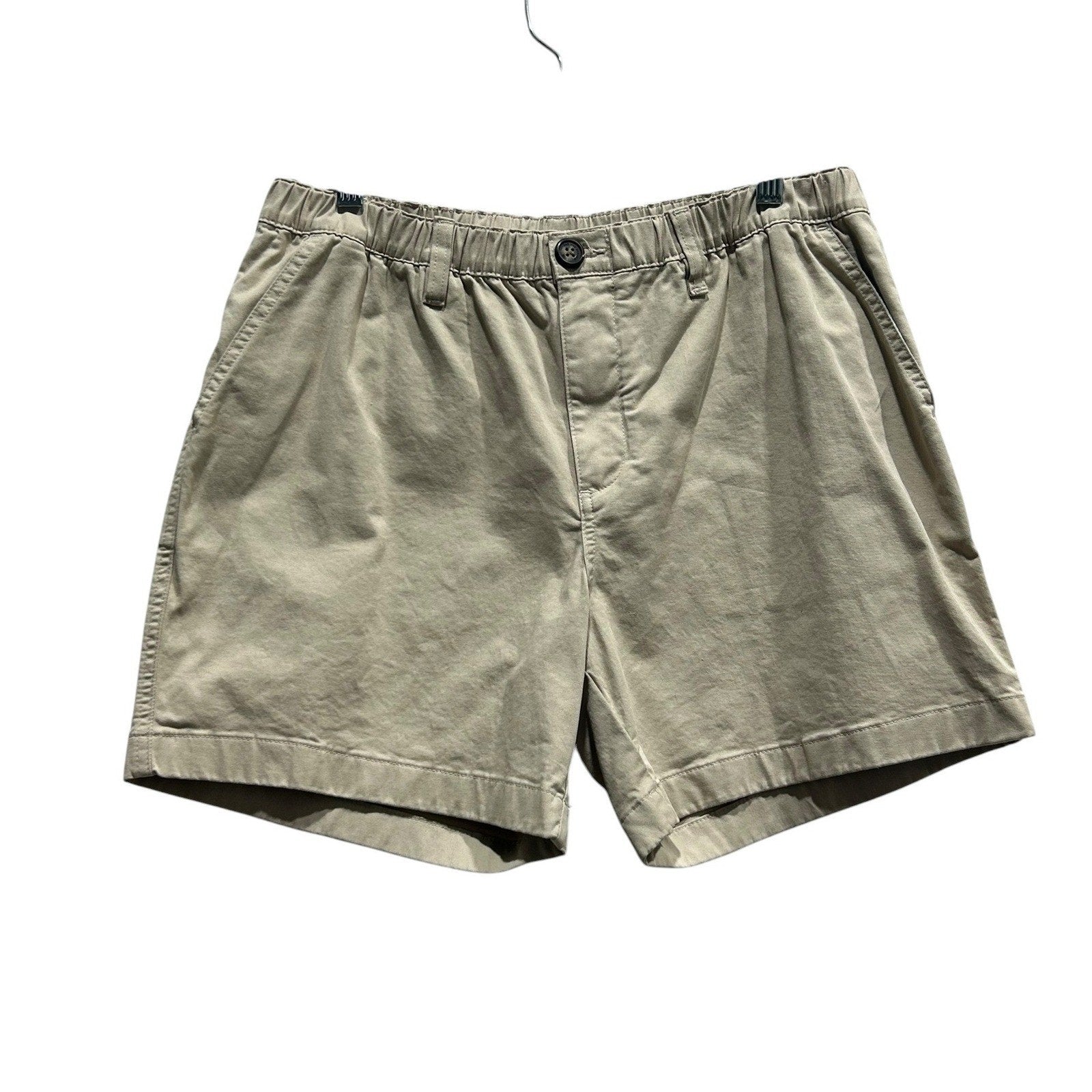 Chubbies Mens Everywear Shorts Khaki Tan Stretch Cotton 5.5 Inseam Size Large