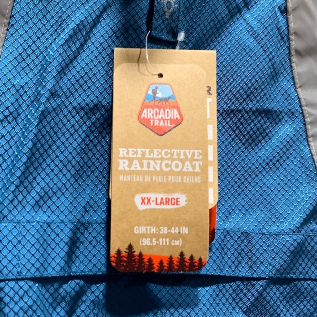 NEW Arcadia Reflective Dog Raincoat Trail Waterproof Storage Bag sz XX-LARGE