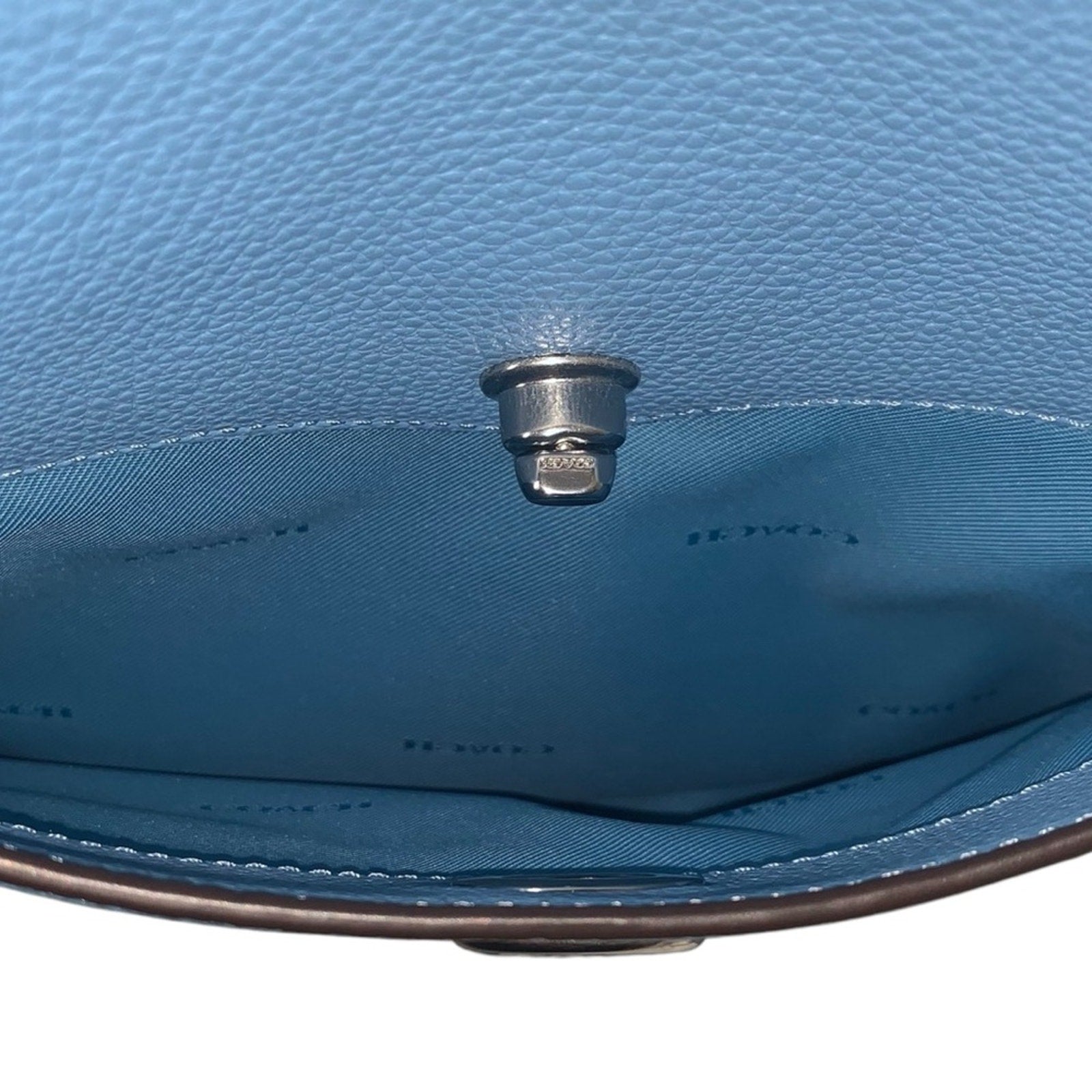 NWT Coach Chaise Leather Crossbody perfect spring blue