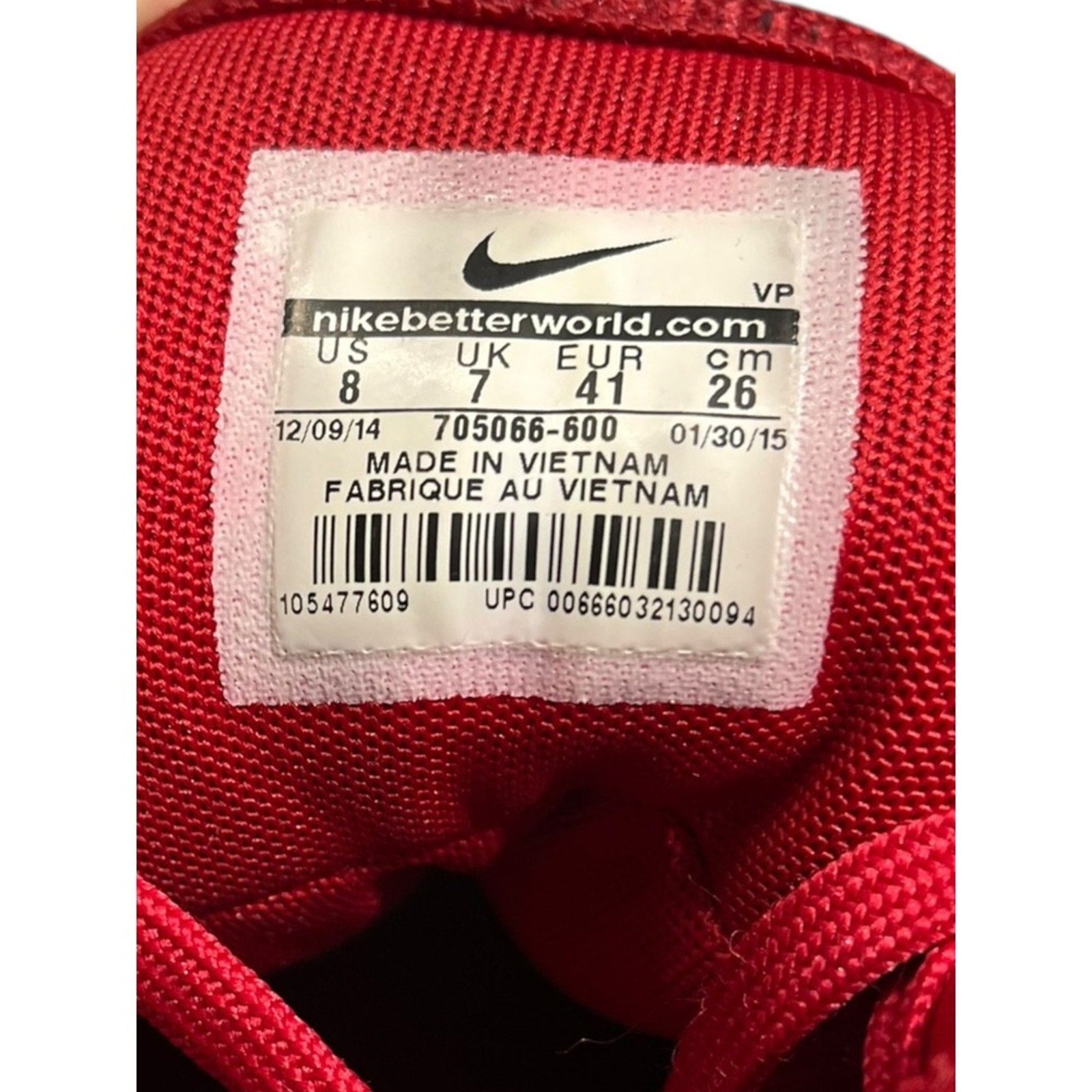 Nike Air Python Red Snakeskin Leather High Top Sneakers Men US 8 EUR 41