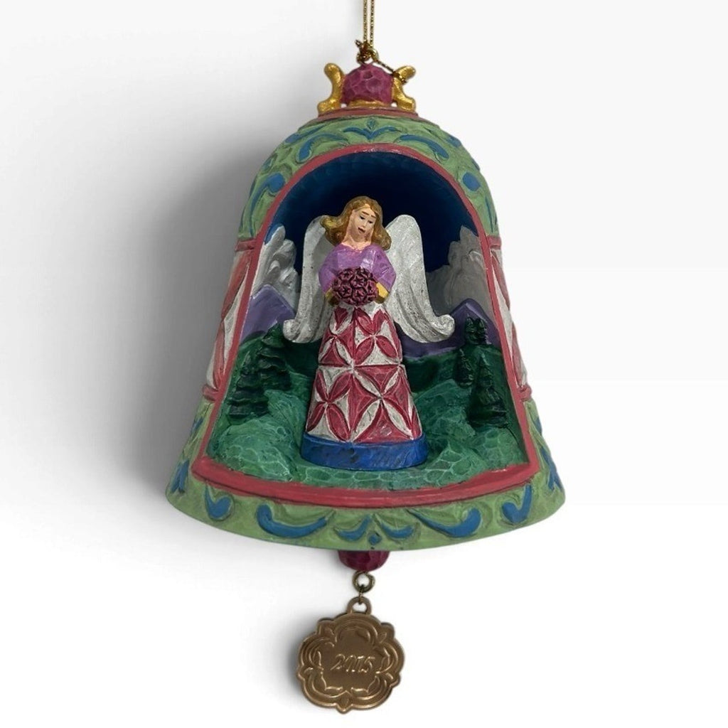 Jim Shore 2015 Annual Christmas Angel Bell Ornament Heartwood Creek Dated Charm