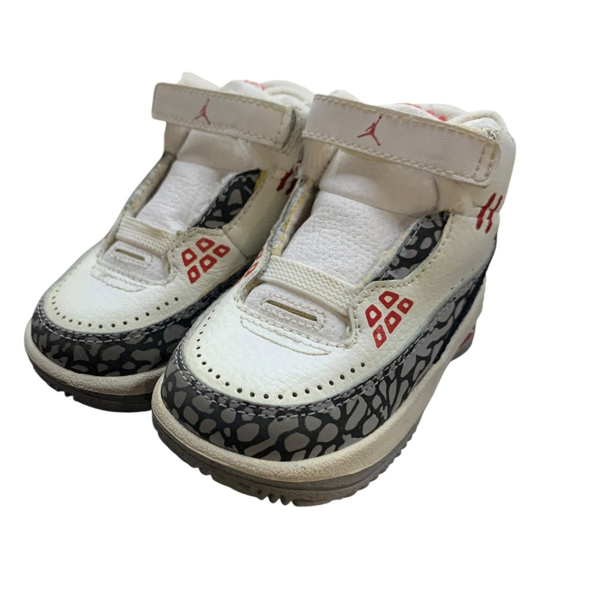Nike Air Jordan 3 Toddler Size 4C White Cement High Top