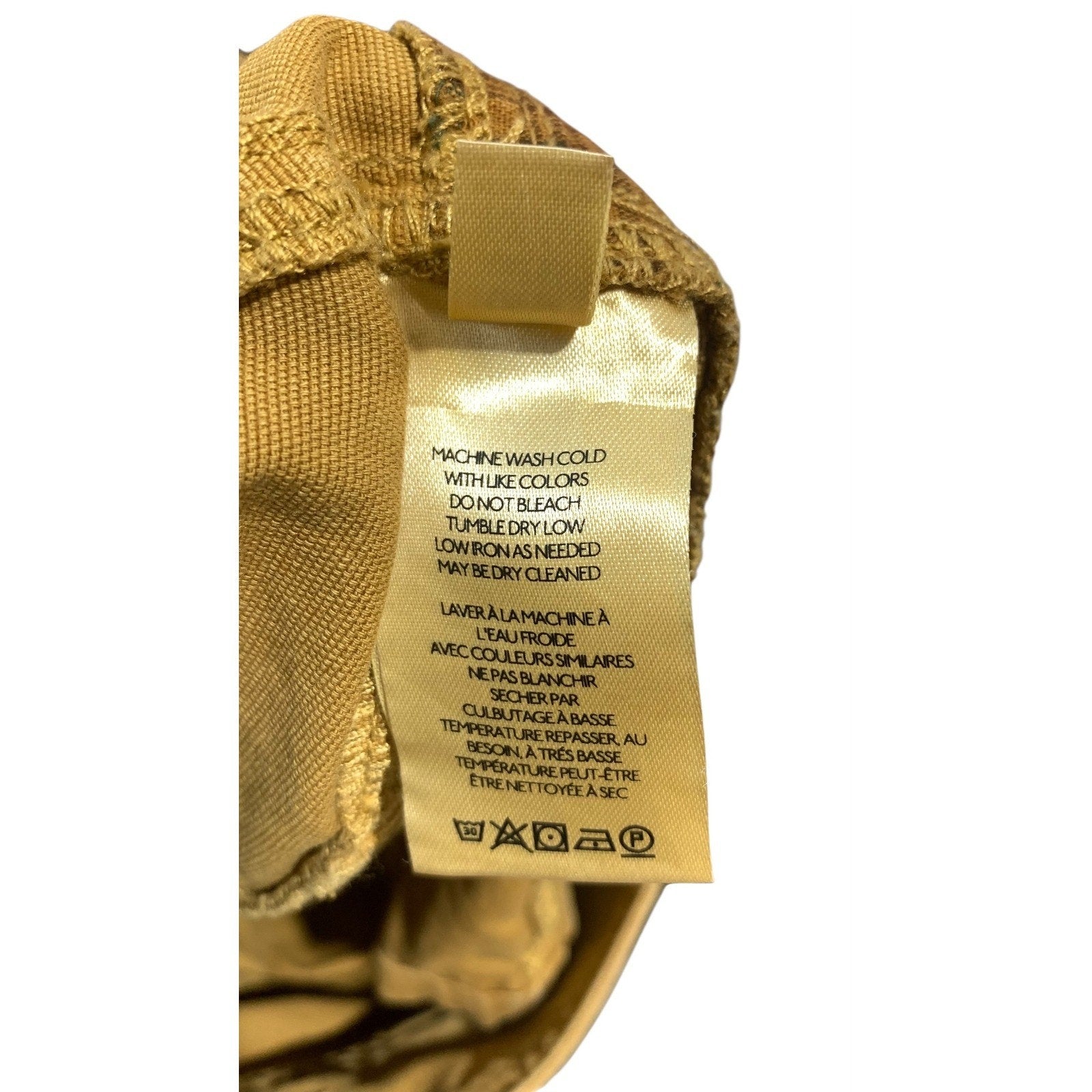 Pilcro Relaxed Pleat Shorts Womens High Rise Utility Shorts Mustard Tan Size 26
