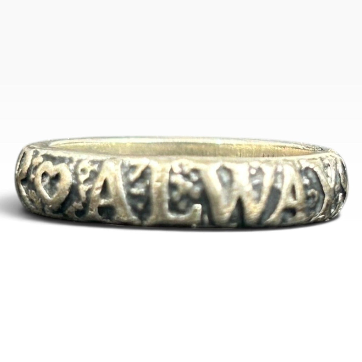 Retired James Avery Silver Forever Always Heart Infinity Band Ring Size 5.5 4.3g